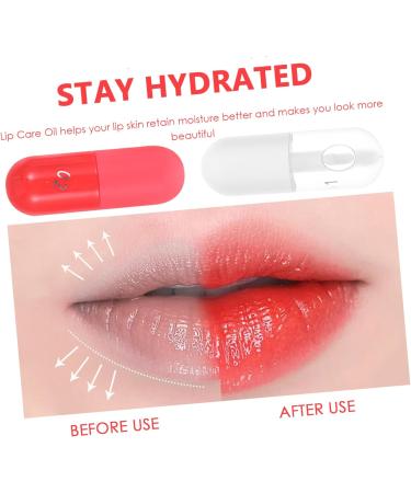  Beatifufu Moisturizing Cream 2 Pieces Oil For Plumper Natural Sleeping Lip Masks Plumper Shiny Plumping Celebrity Care Stamp Pvc Nourishing - Buy Online on GoSupps.com