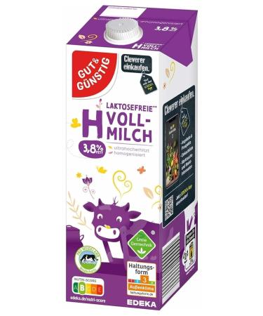 Buy Lactose-Free UHT Whole Milk 3.8% Fat - 10 x 1L - Affordable International Shipping - Buy Online on GoSupps.com