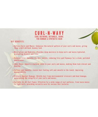 On Natural Next Image Curl-n-Wavy Conditioner & Detangler - Olive Oil Shea Butter Jojoba Oil & Vitamin E - 8oz | Best for Curly Hair Care - Buy Online on GoSupps.com
