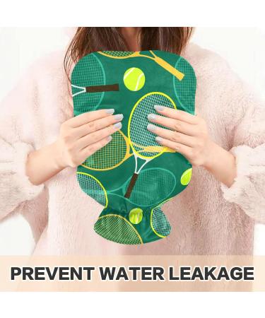 Tennis Ball Hot Water Bottle with Cover - 1L Pain Relief | BAP-Free for Bed Hand & Feet - Buy Online on GoSupps.com