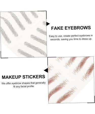 Beavorty Eyebrow Sticker Decor 8 Sheets Imitation Eco Eyebrow Sticker Woman Beauty Eyebrows Stickers Applique 3d - Buy Online on GoSupps.com