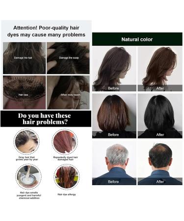 Buy 300ml Plant-Based Dyeing Foam Shampoo for Grey Hair - Easy Wash Color Cream for Men & Women (Chestnut Brown) - International Shipping Available - Buy Online on GoSupps.com