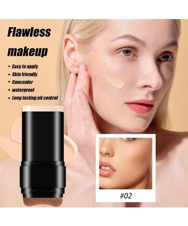  Generisch 2 in 1 Foundation Stick Anti-Wrinkle Foundation Eraser Pen Foundation Pen Moisturizing and Lightweight Foundation Stick Double Head Foundation Stick with P - Buy Online on GoSupps.com