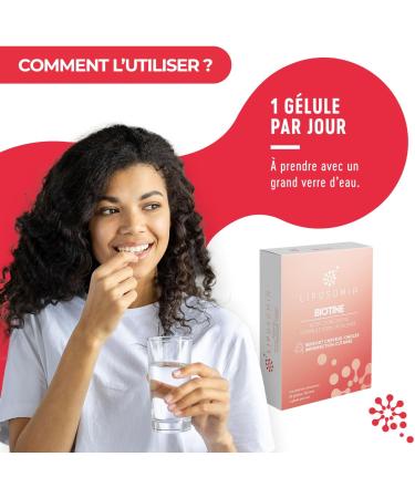 Prescription Nature - BIOTIN LIPOSOMIA - Nutritional Supplement for Skin Hair and Nails - Active Concentrate Liposomed Formula - Made in France - 30 Capsules - Buy Online on GoSupps.com