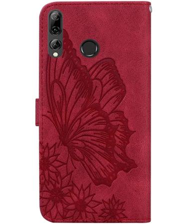 Miagon Wallet Case for Huawei Y6P Flip PU Leather Case with Card Slots and Stand Feature Retro Butterfly Design Protective Cover Red Huawei Y6P Red - Buy Online on GoSupps.com
