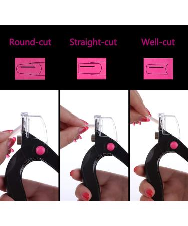 Jeenuuder Nail Clippers Professional Uv Gel False Nails Tips Cutter Fake Nail Clippers Cutter Trimmer Stainless Steel Manicure(Black) - Buy Online on GoSupps.com