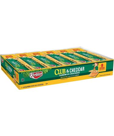 Club & Cheddar Sandwich Cracker Snack Pack - 8 Crackers, 12/Box - Buy Online on GoSupps.com