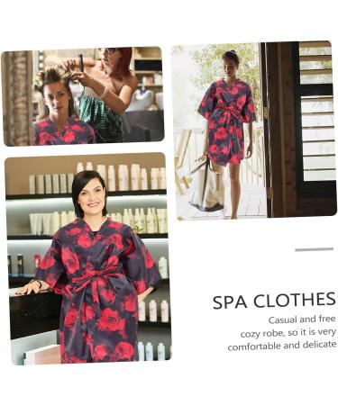 SKISUNO Barber Apron Spa Salon Smocks Simple Bathrobe Hair Care Product Multi-Functional Beauty Costume Spa Salon Gown Barbershop Robe Hair Cutting Salon Supplies Spa Clothes 124X60X1CM - Buy Online on GoSupps.com