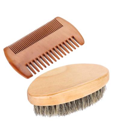 Mustache and Beard Brush for Men - Oval Comb & Care Set for Facial Grooming - Buy Online on GoSupps.com
