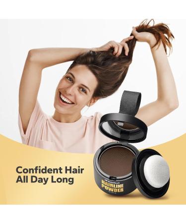 Hairline Powder - Stain-Proof Root Touch-Up for Thinning Hair | Sweatproof Dark Brown Color for Women & Men - Worldwide Shipping - Buy Online on GoSupps.com