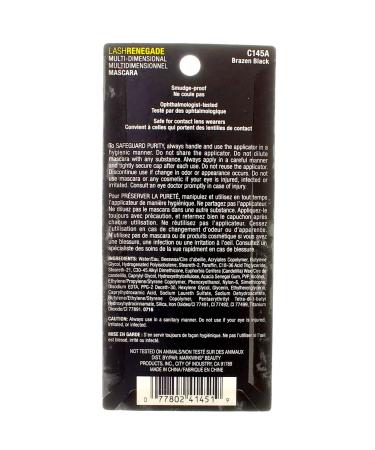 Shop Wet n Wild Lash Renegade Mascara - Brazen Black 0.27 fl oz (8 ml) for Bold Lashes - Buy Online on GoSupps.com