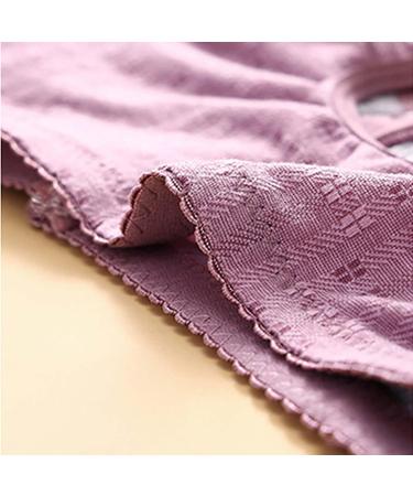 Shop Sexy Lace Bustier for Women - Adjustable Large Size 4XL Iron-Bra Seamless Bandeau in Purple - Buy Online on GoSupps.com