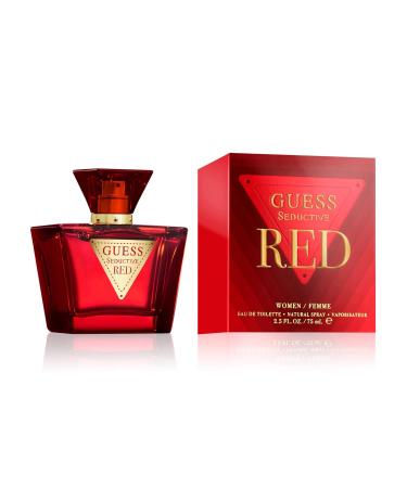 GUESS Seductive Red Women/Femme Eau de Toilette 4 Piece Gift Set - Perfume Spray 2.5 Fl. Oz. Travel Spray 0.5 Fl. Oz. Body Lotion 3.4 Fl. Oz. & Pouch - Buy Online on GoSupps.com
