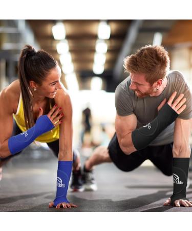 Jostift Volleyball Arm Sleeves - 2 Pairs with Protective Pads & Thumb Hole | Forearm Protection for Training - Buy Online on GoSupps.com