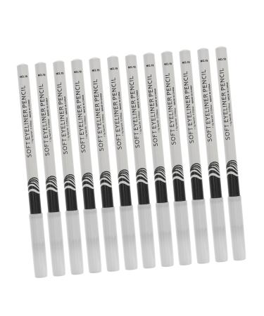 SOESFOUFU 12pcs Lying Silkworm Eyeliner Eyeliners Waterproof Eyebrow Pencil Sparkle Highlighters White Powder