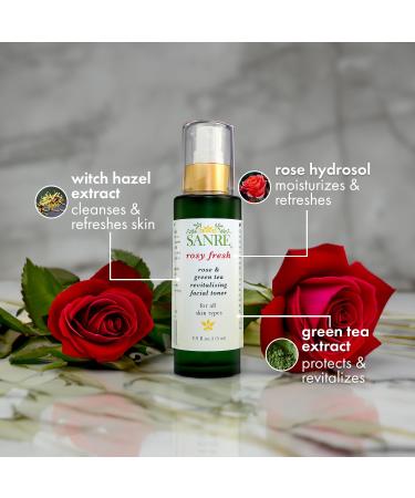 Buy Rosy Fresh Organic Rose and Green Tea Facial Toner - Revitalizing for All Skin Types | International Shipping Available - Buy Online on GoSupps.com