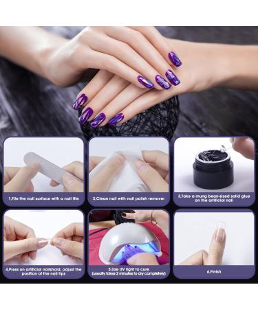 Fixed Nail Glue for Tips & Bolases - 5G Non-Flow Nail Art Adhesive - Resin Glue for Artificial Nails - Perfect for Nail Studios & DIY Decoration - Buy Online on GoSupps.com