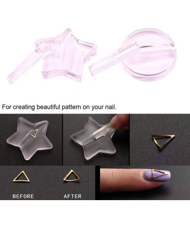 Embossed Mold Nail Tools Nail Charm Mold Gold Stickers Decals Decoration Embellishment Bending Supplies Heart Shape Nail Art Equipments Metal Frame Bending Curve Shaping Press Tools - Buy Online on GoSupps.com