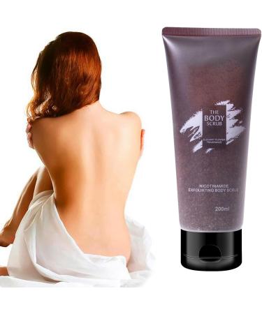 Niacinamide Body Scrub - Flower Fragrance Body Scrub Exfoliator - Niacinamide Exfoliating Body Scrub - Deep Cleansing Refine Pore Moisture Hydrating - Improve Dullness Restore Smooth Skin Elasticity - Buy Online on GoSupps.com