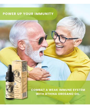Organic Athina Oregano Oil 10ml - 100% Essential Oregano Vulgare Oil from Greece | 80% Carvacrol - Buy Online on GoSupps.com