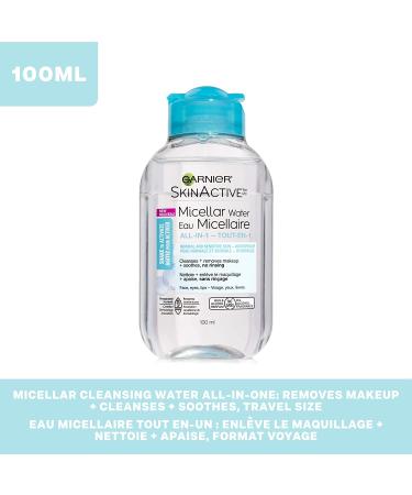 Garnier SkinActive Micellar Cleansing Water for Waterproof Makeup 3.4 fl oz - Gentle & Effective Makeup Remover - Buy Online on GoSupps.com