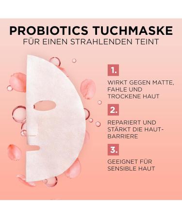 Garnier Repairing Cloth Mask - Hydrating Face Mask for Dry Dull Skin | 5-Pack with 2 Million Probiotics for Ultimate Glow - Buy Online on GoSupps.com