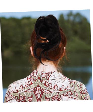 minkissy Wig Fake Hair High Temperature Wire Extension Brown Black 22x10cm As Shown - Buy Online on GoSupps.com