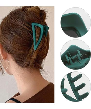Hair Claw Clips Girls Women Nonslip French Matte Claw Clip for Thin Hair Curly Straight Long Hair - 6 Packs / Set 1 count (Pack of 1) - Buy Online on GoSupps.com