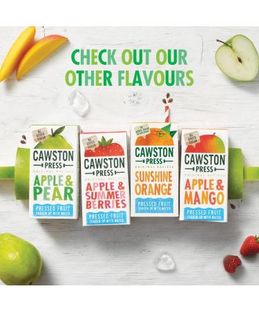  Cawston Press Cawston Press Kids Fruit Water Apple & Mango Cartons 200 ml (Paquet de 18) - Buy Online on GoSupps.com