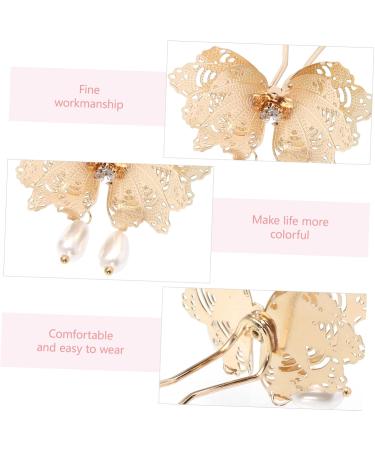 Didiseaon 1pc Metal Butterfly Hairpin Tiara Japanese Hair Pin Hair Clip Hair Chopsticks Chinese Headdress Decor Bridal Wedding Hair Chinese Style Hair Accessory Hair Stick Pin - Buy Online on GoSupps.com