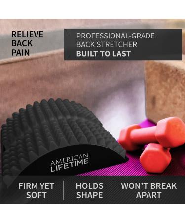 American Lifetime Lower Back Stretcher - Chronic Lumbar Pain Relief Treatment for Spinal Stenosis, Sciatica, Herniated Disc, Neck Muscle Pain - Black - Buy Online on GoSupps.com