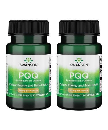 Swanson Pqq Pyrroloquinoline Quinone 20 mg 30 Veg Caps 2 Pack