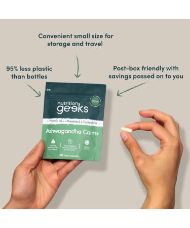 Ashwagandha KSM 66 Complex 3000mg with Amino Acids & Vitamin B6 - Sleep Aid & Calm (2 Month Supply) - Vegan Capsules - Made in UK - Buy Online on GoSupps.com