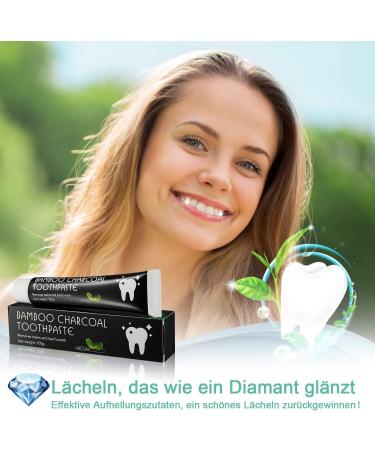 Activated Carbon Toothpaste - Natural Bamboo Charcoal Whitening - Weise Teeth - Whitens & Cleans - 3 x 105g (2 Pack) - Buy Online on GoSupps.com