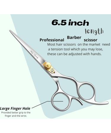 Hair Cutting Scissors Haircut Shears Professional Barber Hair Trimming Razor Edge Scissor Japanese Stainless Steel 6.5 inch for Hairdressing Home Salon - Buy Online on GoSupps.com