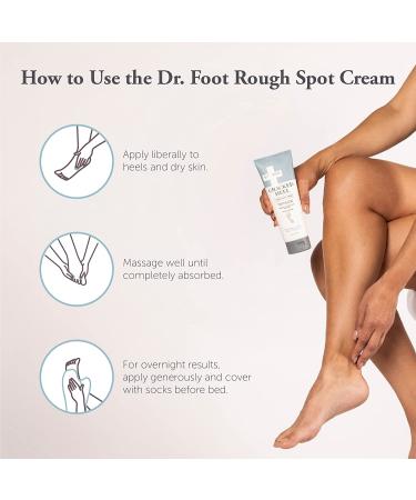 Dr. Foot Cracked Heel Moisturizer - Shea Butter & Lactic Acid Foot Cream for Dry Skin, Callus Softener - 8 fl oz - Buy Online on GoSupps.com