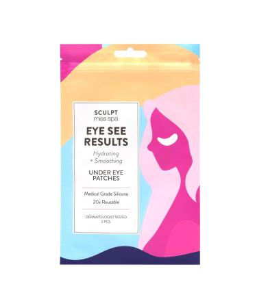 MISS SPA Under Eye Patches Reusable 20 Times  Hydrating Smoothing Under Eye Silicone Pads  Age Defying Medical Grade Silicone Under Eye Masks  Overnight Under Eye Patches For Wrinkles And Fine Lines