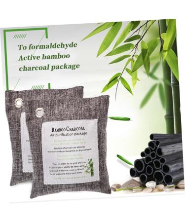 Healeved 2 Pc Auto Air Freshner Car Refresheners for Car Bamboo Charcoal Bag Deodorizer Odor Remover Air Purify Bag Dual Purpose 1 count (Pack of 1) Grey - Buy Online on GoSupps.com