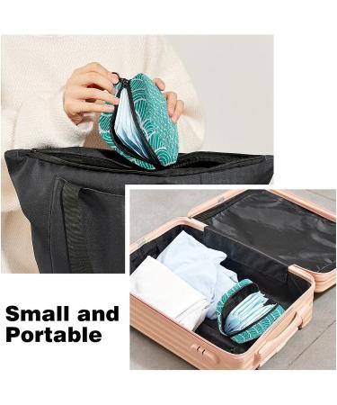 Fish Scales Pattern Sanitary Napkin Storage Bag - Portable Period Kit for Women, Teen Girls - Menstrual Cup Pouch & Tampon Bags - Color 7 - Buy Online on GoSupps.com