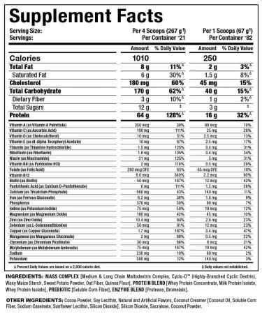 ALLMAX Nutrition QuickMass Chocolate 12lb - Weight Gainer Protein Supplement - Buy Online on GoSupps.com