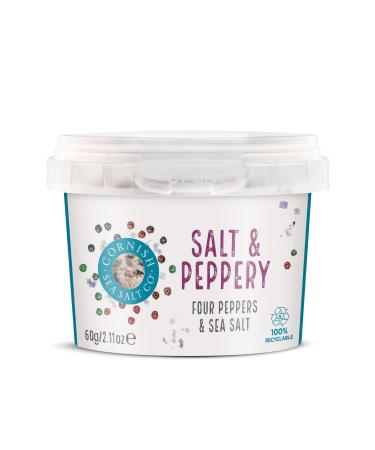 Cornish Sea Salt Tub (4 Pack Salt & Peppery 60g)