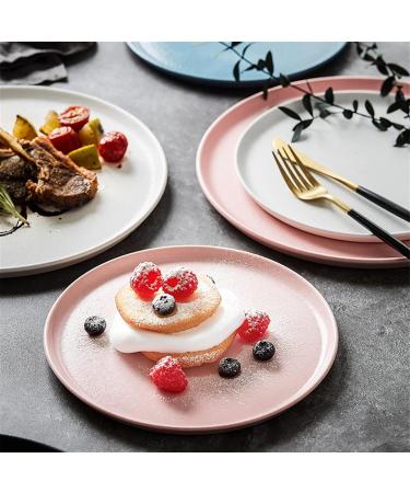 Salad Plate Frosted Dining Plate Round Home Kitchen Restaurant Cafe Dining Plate Dessert Plate Dining Plate Steak Plate Ceramic Simple Flat Plate for Kitchen Plate (Color : 001 Size : M) Medium 001 - Buy Online on GoSupps.com