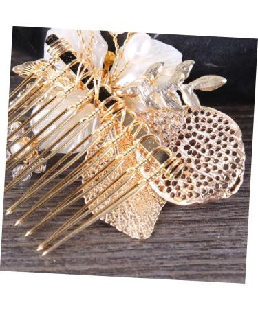 DOITOOL 1pc Bride Headpiece Crystal Headpiece Bridal Comb Headwear for Women Headpiece for Bride Tiara Bride Insert Comb Women Hair Accessory Leaf Hair Comb Miss - Buy Online on GoSupps.com