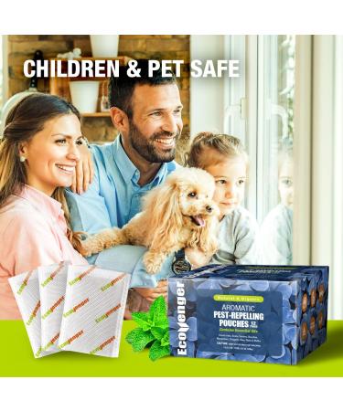 EcoVenger Natural Repellent Sachet 12-Pack - All-Natural Ingredients for Lasting Deterrence & Strong Prevention | Aromatic Pouch for Effective Pest Control - Buy Online on GoSupps.com