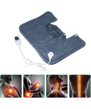 Neck Heating Pad - Heated Shoulder & Neck Blanket | Fast Heating UK Plug 220V | Ideal for Office & Home Relief - Buy Online on GoSupps.com