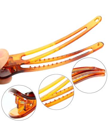 12-Piece Oval Alligator Hair Clips Set - Cross Ducking Beak Irregular Hairpins for Stylish Hair Fixing - Buy Online on GoSupps.com