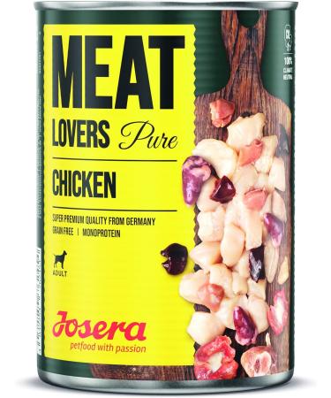 Josera Meat Lovers Pure Chicken Wet Dog Food | High Meat Content & Gluten-Free | 6 x 800 g Bundle with Chicken & Carrot - Buy Online on GoSupps.com