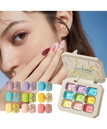  G n rique Stamping Gel - Set of 9 Solid Gradient Colors - Solid Manicure Art with Long-Lasting Rainbow Beauty Care for Spring/Summer Holidays - Buy Online on GoSupps.com