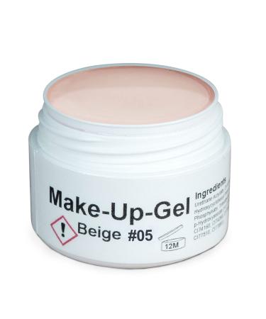 GS-Nails UV Make-up Gel camouflage for nail art & nail design-1000 ml of civer gel-self-smoothing nail gel-beige #05 1 L (1 Pack) beige #05