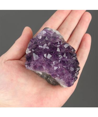 Rough Natural Quartz Amethyst Cluster Stone Stones Crafts Deep Purple Crystal Collection Decoration Ornament (Color : Purple Size : 350-400g) 350-400g Purple - Buy Online on GoSupps.com